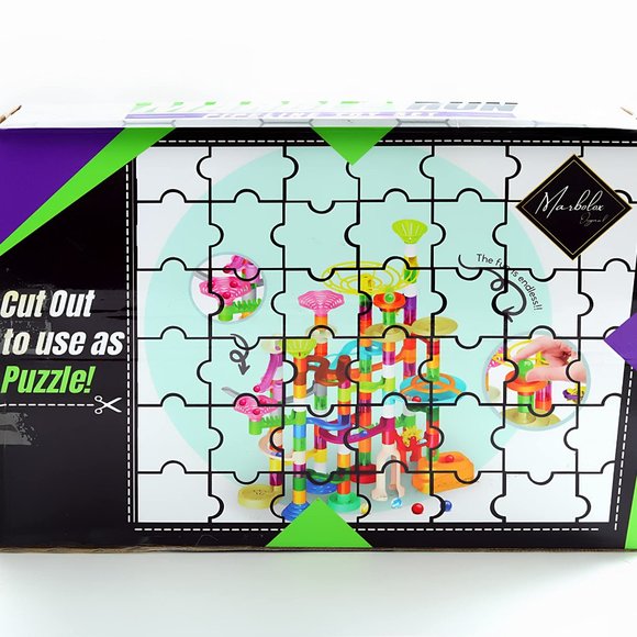 Marbolox Marble Run, 150 Pcs Pipeline Toy Set, Marble Run Toy Set for Kids, 24 M - Picture 5 of 7